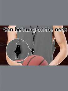 1pc Blue Or Black (Random Triangle Design) Referee Whistle, Loud 3-Tone Emergency Survival Whistle, Suitable For Basketball, Camping, Hiking, Emergencies