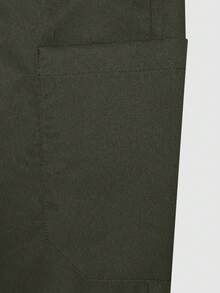cimmuovere Women's /Nursing Pants, Comfortable Pants, Solid Color Simple Multi-Pocket Pants Spring - Army Green - View 7