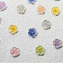 10/20/30/50/100Pcs Luminous Ice Flowers Nail Charms, Translucent 3D Resin Floral Petals For Nail Art Design, Non-Scented Nail Jewels Decorations Nail Supplies Nails Nail Gems - Multicolor - View 19
