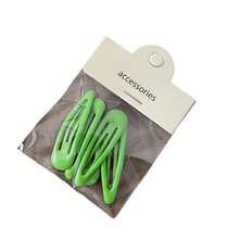 Hair Clip Hair Clips  Hair AccessoriesHair Clips Cream Star Hair Clips Barrettes Hairpin-5pcs-Light Green - 預設 - 查看 6