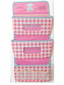 1pc Door Storage Hanging Bag For Sundries, Home Living Room Shoe Cabinet Storage, Multi-Functional Hanging Storage, Glasses Storage, Tissue Storage, Key Storage, Earphone Storage, Makeup Brush Storage, Hairpin Small Item Storage, Data Cable Storage, Wardrobe Underwear Clothing Storage Hanging Bag, - 彩色 - 查看 17