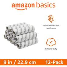 Basics - Fundas de rodillo de pintura de microfibra, de 22.86 x 0.95, paquete de 12 - Paquete de 24 - Ver 10