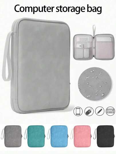 PU-Leder Tablet-Organizer-Tasche, geeignet für 11"/13" Tablets, leicht, stoßabsorbierend, wasserresistent Laptop-Hülle, glatte Textur