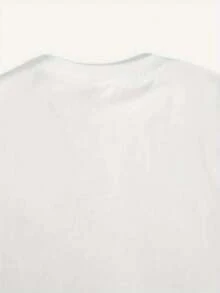 Teenagers' New Short - Sleeved T - Shirt: With Deer And Butterfly Print, Patterned T - Shirt, 2000s Y2K Style, Slim Fit, Soft Knitted T - Shirt For Sweet Wear - 白色 - 查看 5