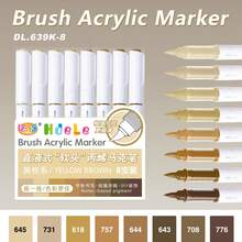 240/120/72/56/24/8 Farben Acrylstifte, flüssige Tinte mit weicher Spitze, für Studenten, nicht transparent, mischbar, vielfältige Farboptionen, Aquarellpinselstift, hochwertige Kunstbedarf, Schul- und Lernbedarf