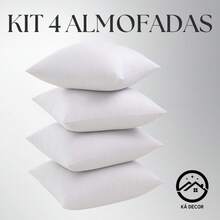 Almofadas Para Sofá Kit 4 Enchimentos 45cm x 45cm Decoração - Multicolorido - Visão 1