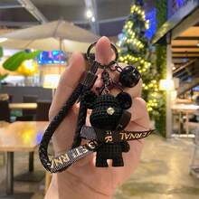 1-2pcs Cartoon Woolen Bear Bell Keychain, Car Keychain, Home Office Key Anti-Lost Chain, Cute Bear Pendant With Ringtone, Mom's Keychain Bag Ornaments, For School Backpack, Exquisite Decorations, Ornaments, Personalized Bear Gifts - Multicolor - View 8