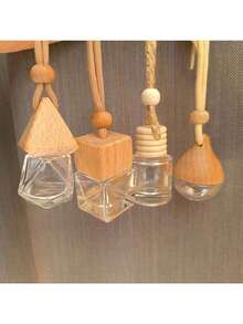 10 piezas Ambientador de coche de uso múltiple, botella de ambientador de decoración colgante, botella de vidrio vacía para montar en el coche, ambientador para coche, apto para coches, dormitorios, salas de estar, baños, balcones, armarios y otros lugares, necesidades perfectas para la decoración del hogar - Multicolor - Ver 12