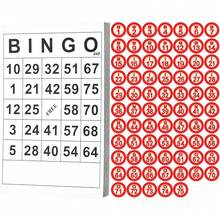 Bingo Board Game Set Includes Classic 40 Bingo Number Cards And 75 Chess For Family Large Parties Adults Holiday Activities - Multicolor - View 1