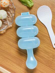 1 件可爱卡通猫形饭团制作器奶昔，配 1 件小饭勺，饭团摇晃器，球形饭团模具，饭团模具，儿童寿司制作器午餐便当，家庭厨房午餐小工具 - 彩色 - 查看 14