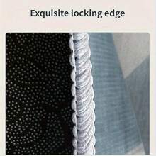 850g/M² Simple Blue Gray Geometric Design Living Room Mat Thickened Non-Slip Soft Non-Slip Single Piece Mat Simple Bedroom Dot Plastic Non-Slip Washable Inner Lining Durable Soft Large Area Mat Suitable For Bedroom And Living Room Indoor And Outdoor Decorative Carpet Suitable For Living Room, Bedroom, Office, Exhibition Hall - Various Sizes - 彩色 - 查看 7