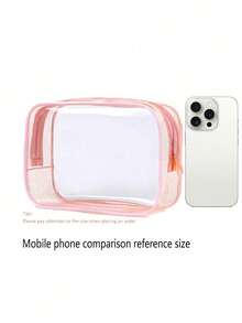 Personalized Makeup Bags, Beach Wedding Gifts, PVC Transparent Makeup Bags, Toiletry Bags, Bridesmaid Gifts, Summer Vacation, Bachelorette Party Multi-Functional,Space-Saving - Multicolor - View 6