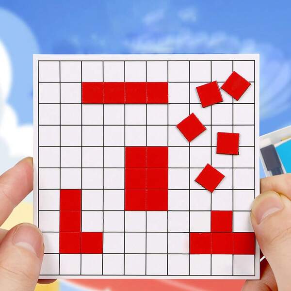 1cm Grid Magnetic Dry-Erase Board - Area & Perimeter Calculator Tool For Geometry Learning & Demonstrations(Teaching Display Boards)