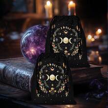 Enchanting Tree Of Life And Mystic Crystal Designs Tarots Tablecloth Flowers And Moon Phase Altar Cloth Board Game Fortune Vintage Astrology Oracle Card Pad Game Home Decor