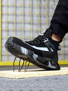 Unisex Versatile Casual Sports Shoes, Breathable Waterproof Anti-Crush Anti-Pierce Work Boots, Suitable For All Seasons