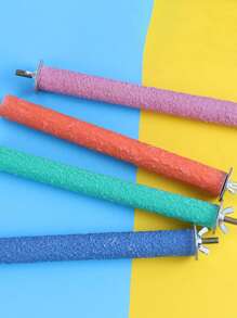 Parrot Claw Grinding Stick, Natural Wooden Perch For Small Birds, Non-Slip & Wear-Resistant Scratching Post, Cage Exercise Claw Trainer, Pet Bird Supplies - Multicolor - View 4