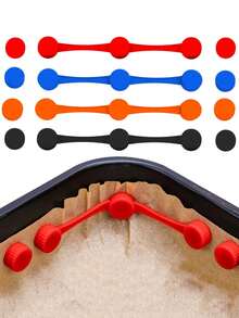 3pcs Air Fryer Magnet Silicone Buckle For Fixing Air Fryer Baking Paper, Safely Lock Disposable Liners And Prevent Paper Burning, Red - Multicolor - View 8