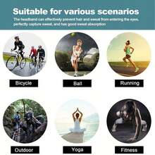 黑色护发头带，轻薄透气，弹性十足，适合户外运动、休闲和居家健身。这是一款多功能发饰，适合秋冬季节打造各种发型，也可作为女士度假装扮的优雅头巾或柔软头巾使用。