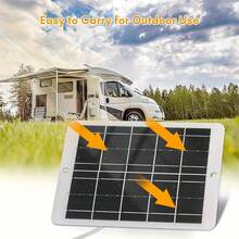1 Portable Solar Panel 5V Outdoor Solar Charger With USB Voltage Stabilization, Compatible With Mobile Power Supply, Mobile Phone, Flashlight, Fan, Camping Household Lightweight Spare Battery Charger.