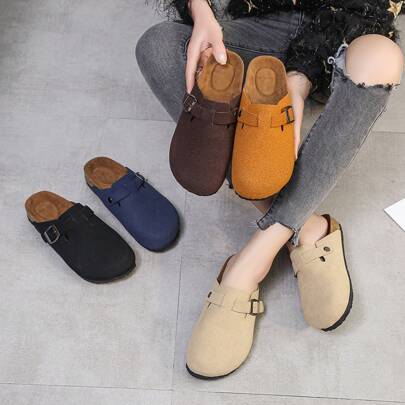 Spring Autumn New Size Burken Bag Thick Sole Single Shoes Occasion Shoes Trans-Size European Roman Women's Shoes