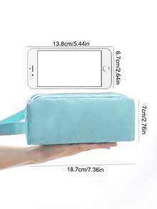 Bolsas de lápices bordadas con nombre Canvas, bolsa de almacenamiento, bolso de almacenaje personalizado, estuche de cosméticos, accesorios de viaje multiusos, ahorra espacio, letras, a rayas exquisitas y elegantes, ordenadas con contrato, casual, hallazgos de tesoros básicos únicos, regalo ideal para su novia, familia, amigos para aniversarios. Regreso a la escuela, útiles escolares, suministros escolares. Vuelta a clases, regalos para la oficina, la universidad, el dormitorio, los estudiantes universitarios, estudiantes de secundaria y preparatoria.So Para estudiantes, maestros, adolescentes, preparatoria, universidad secundaria, escuela secundaria secundariaesh para estudiantes y universidadSoPara estudiantes