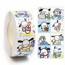 Sanrio 500pcs/Roll Sticker Pack: Hello Kitty, Melody & Friends, Matte Glitter, Self-Adhesive For Creative DIY, Gifts & Party Favors Decorative Handbook Stickers Tape Expression Cute Cartoon Birthday Gift Christmas Decorations Halloween Spring Festival Thanksgiving Gift Party Favor