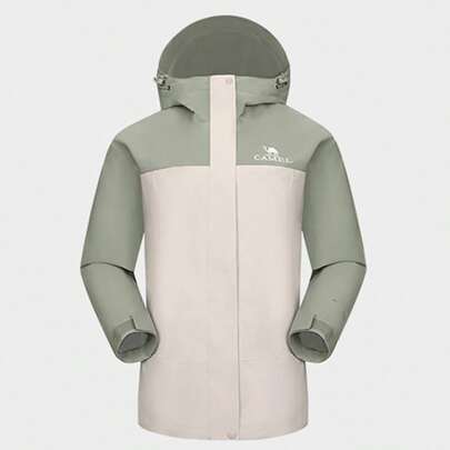 CAMEL CROWN Outdoor Three-Proof Jacket For Women Three-In-One Windproof And Waterproof Detachable Two Pieces Hiking Jacket