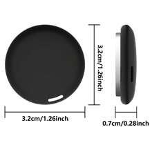 Air Tracker 标签物品查找器 - 1/2/4 件装，钥匙查找器定位器，兼容 Apple Find My（仅限 IOS），可更换电池，用于钥匙、手提箱、包、钱包的追踪标签（黑色/白色）