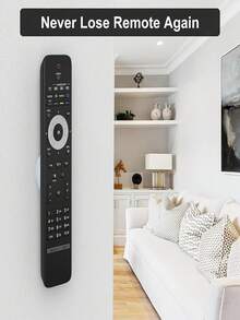 حامل ريموت كنترول مغناطيسي - رف تخزين مغناطيسي متعدد الوظائف، منظم ريموت كنترول، تركيب على الحائط بدون ثقب، معلق على الحائط من السيليكون، مناسب لريموت كنترول، خزائن التلفزيون والأدوات، تصميم بسيط - متعدد الألوان - مشاهدة 4