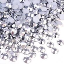 500pcs/1000pcs Resin DIY Jelly Rhinestones Flat Bottom Mini Round Rhinestones Jewelry Craft Decoration Rhinestones For Phone Case, Shoes, Clothing 2mm/3mm/4mm/5mm/6mm