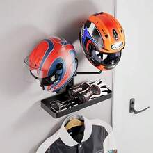 Double Ball Strap Storage Rack Garage Sports Equipment Organizer