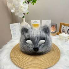 1 件化妆舞会服装角色扮演性感个性化长毛狐狸猫面罩，适合化妆舞会、节日庆典、万圣节、舞台表演 - 彩色 - 查看 8