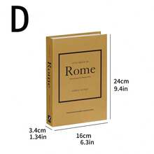 1 cái/3 cái Đồ trang trí sách giả tối giản, Đồ trang trí sách giả phong cách thành phố hiện đại, Sách giả phong cách Bắc Âu cho phòng khách, nhà ở, quán cà phê, trưng bày, đạo cụ chụp ảnh - Nhiều màu - Xem 15