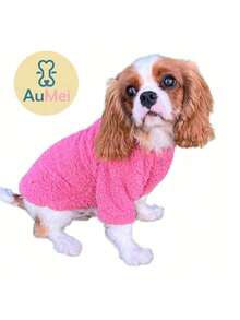 Dog Clothes Male Female Small Winter Spring For Pets Cat - 乾枯玫瑰色 - 查看 2