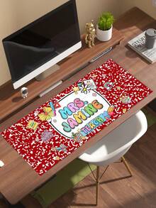 1pc Personalized Teacher Desk Mat, Custom Teacher Composition Book Desk Mat With Name, Teacher Gifts, Back To School, Teacher Appreciation Gift - Multicolor - View 40