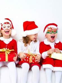 8Pcs Christmas Glasses Christmas Party Favors Supplies For Christmas, Christmas Accessories Christmas Photo Props Stocking Stuffers Glasses Party Frame Goody Bag Stuffers Home Decor Christmas Decorations Room Decor