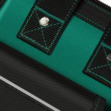 1 件重型帆布牛津布工具包，大容量电工木工便携式工具收纳袋，防水，带多个隔层，可存放螺丝、钉子、钻头等