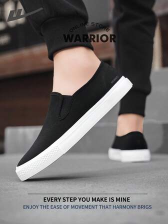  Warrior Men's Sports ShoesSpring And Autumn Comfortable Modest Style Casual Yet Sleek Sneakers Applicable Throughout The Year Wear-Resisting All-Day Wear Training Sneakers Running Shoes Canvas Shoe Slip On