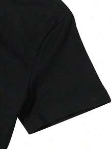 Fallout New Vegas The Courier Graphic T-Shirt - Casual Tee With "True To The Game" Design, Small Size, Machine Washable For Men & Couples, Outdoor & Gaming Apparel, Themed Event Clothing, Postapocalyptic Design, Breathable Fabric, Casual Attire, Retro Gaming, Comfortable Fit, Printed Top, Couples Wear - 黑色 - 查看 4