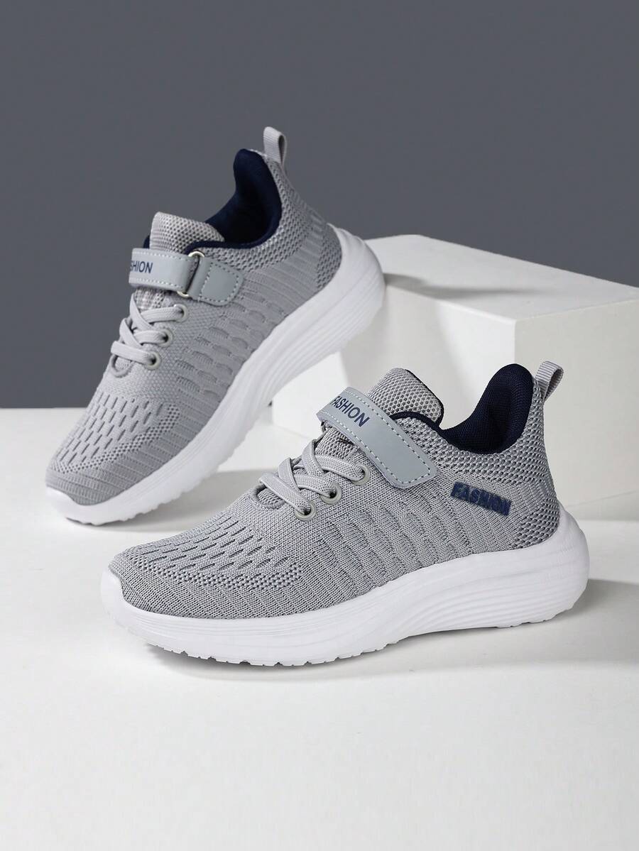 1 Pair Kids' Breathable Mesh Sports Shoes, Lightweight Casual Outdoor Sneakers Suitable For School, Daily, Sports, All Seasons