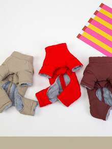 Haustierkleidung, Hunde 4-Bein Jumpsuit Weste, Herbst/Winter Gefütterte Fleecejacke Outfits