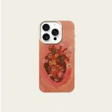 1 件 TPU 材质花心图案手机壳，适用于 /手机 - 白色 - 查看 5