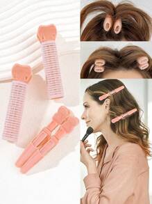 4 件蓬松发量增强器、无缝发夹、发根发夹、刘海发夹、前发发夹、发型设计套装、美发工具套装、学校用品、卷发工具、发饰、发型设计工具 - 彩色 - 查看 2