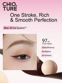 CHIOTURE Smooth Eyeliner Cream Richly Pigmented, Shapes In One Stroke, Waterproof Smudge-Proof And Non-Smudgy Long-Lasting Without Fading, Eyeliner Gel, Effortlessly Enlarges The Eyes