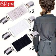 1/2/3/4/6/8pcs Vintage Rhinestone Shawl Clips, European And American Style Sweater Clips, Scarf Clips, Anti-Slip Brooch Collar Clips, Alloy Accessories