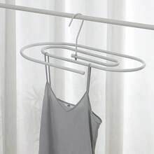 1pc 360° Rotating Metal Spiral Clothes Hanger - Bedsheet Storage Organizer, Space-Saving Design For Dorm/Bedroom, Easy Installation Drying Rack, Efficient Sorting Storage, Streamlined Surface, Multi-Functional Clothes Hanger - Multicolor - View 6