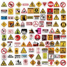 203pcs Warning Sign Stickers For Water Bottles, Skateboards, Luggage, Phone Cases, Laptops, Decorative Stickers