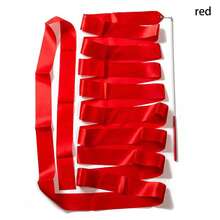 Rhythmic Gymnastics Ribbons, Dance Streamers, Shiny Dance Satin Ribbons With Rotating Baton - Multicolor - View 10