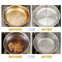 JAYSUING Multifunctional Kitchen Cleaning Powder Removing Grease Stains Dirt For Kitchen Range Hoods Stovetops Ovens Oil Cleaner Bubble Powder 110g/250g - 白色 - 查看 9