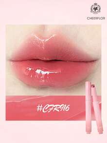CHEERFLOR 光泽果冻镜面唇膏，轻盈透明，保持颜色，保湿，含植物提取物，含透明质酸和库尼奥利籽油和白池花籽油，钻石丰唇光泽，日常彩妆， - CFR916 - 查看 3